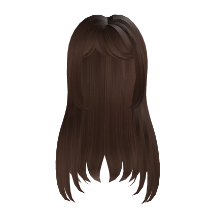 Brown Hair With Layered Bangs Roblox item thumbnail