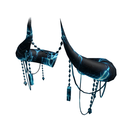 Glow Blue Cyberglow Neon Tech Horns