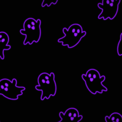 Purple Glowing Ghosts