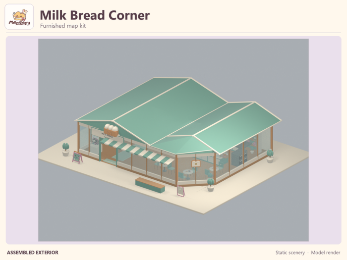 MellowBakery Milk Bread Corner - Map Kit preview 4