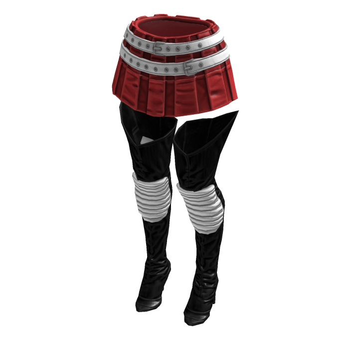 Fashionista Boot Chic Skirt (Red White)