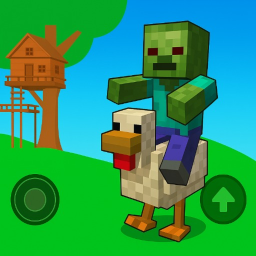 Survive Chicken Jockey The Killer! (SCARY)
