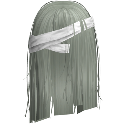 Horror Green Short Hair w White Bandages Roblox item