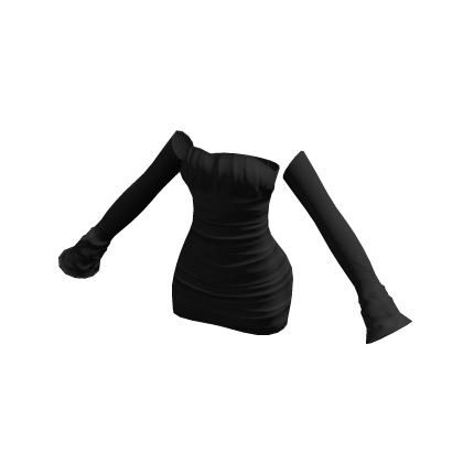 black slim waist party dress