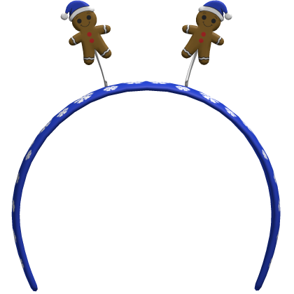 blue christmas headband