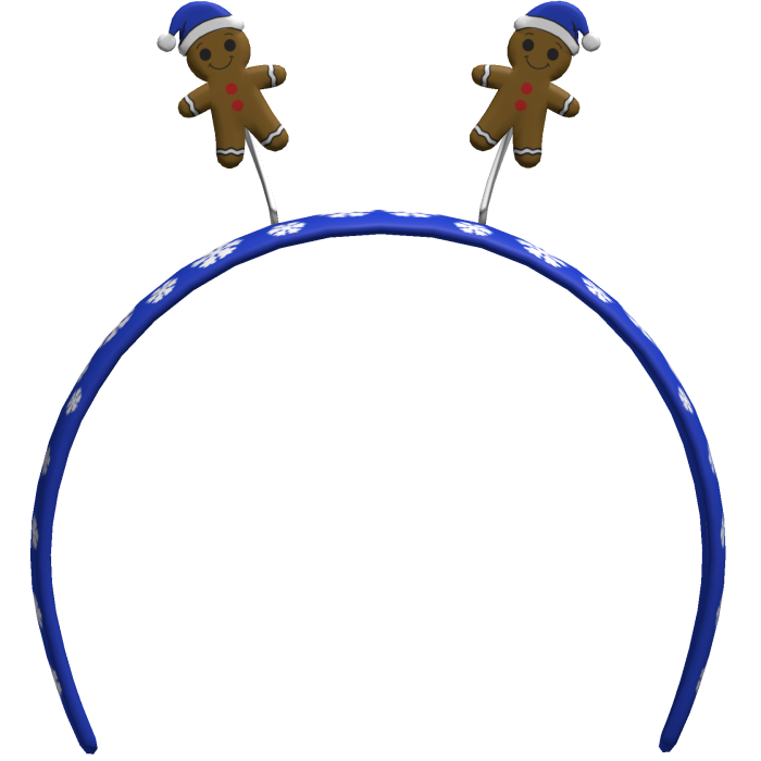 blue christmas headband