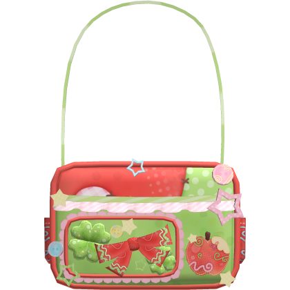 Cute Igari Mori Kei Ruffled Apple Bow Purse 3.0 thumbnail