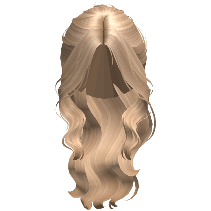 ♡ Wavy Flowy High Fashionable Ponytail in Blonde