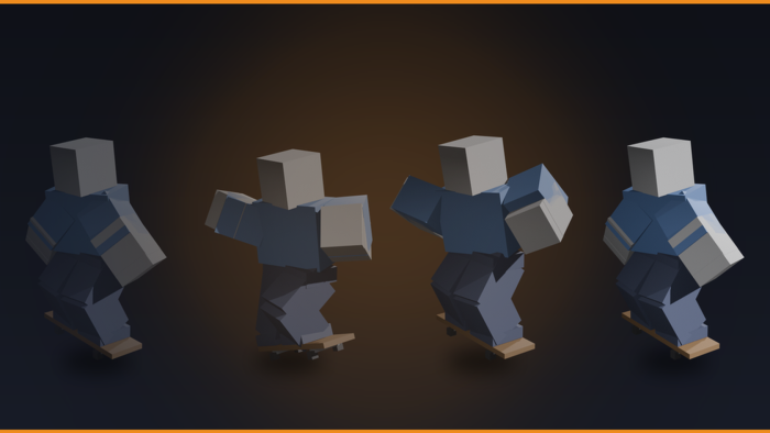 R15 Skateboard Animation Pack Ollie Grind Kickflip preview 5
