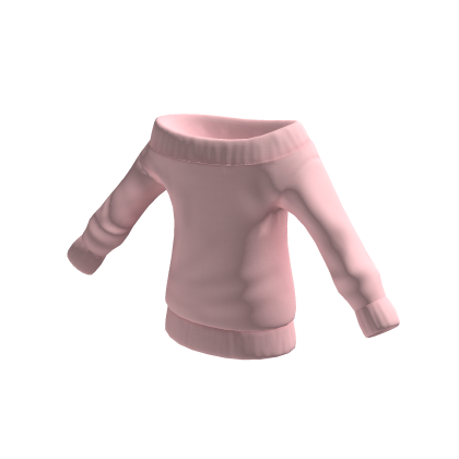 Pink Off Shoulder Sweater
