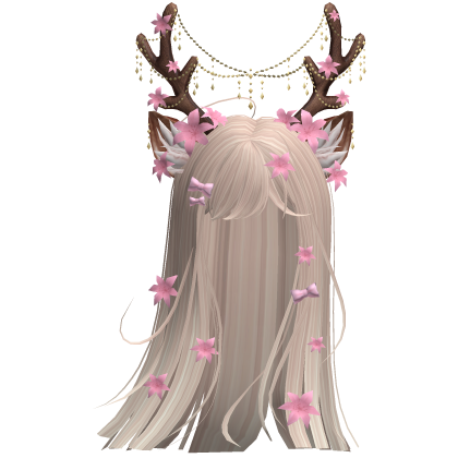 Ethereal Christmas Fairy Fawn Hair w/ Antlers