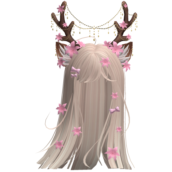 Ethereal Christmas Fairy Fawn Hair w/ Antlers