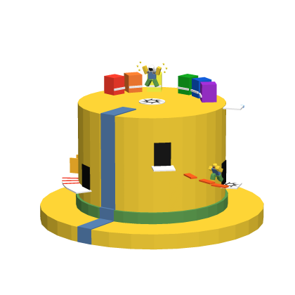 Classic Yellow Obby Top Hat