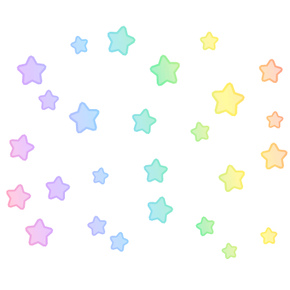 Pastel Rainbow Stars Aura