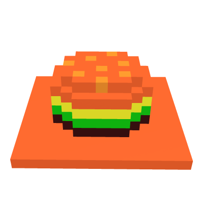 pixelated burger hat Roblox item