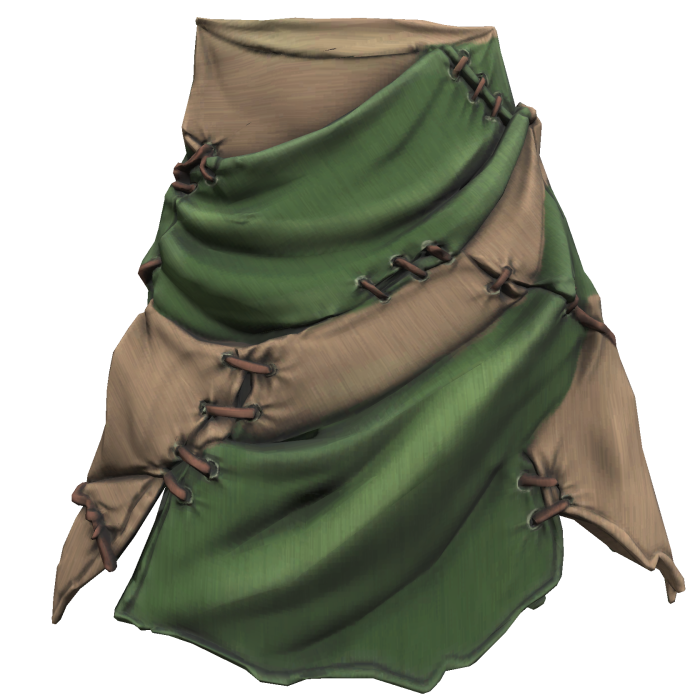 Mossy Stitched Cape