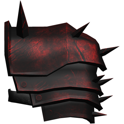 Crimson Medieval Knight Pauldron (left)