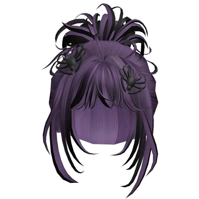 Butterfly Clip Bun Hair - Purple