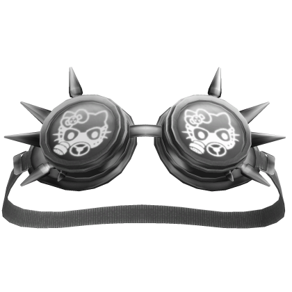 Toxic Kitty Steampunk Goggles Grey