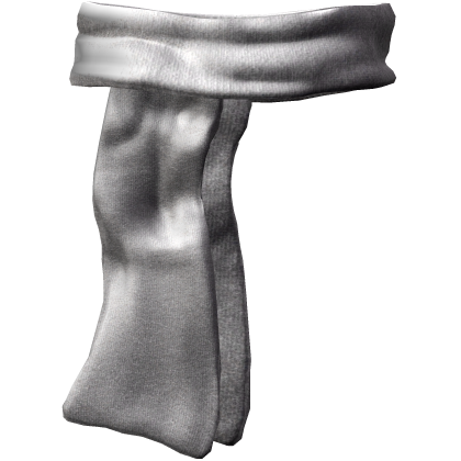 Realistic White Winter Scarf 