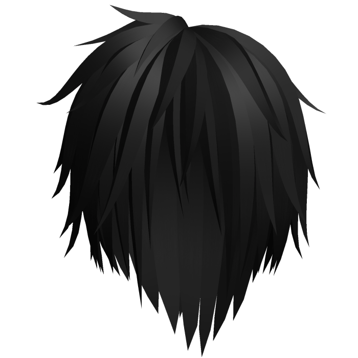 Black Fluffy Spiky Niche VKei Hair 49.