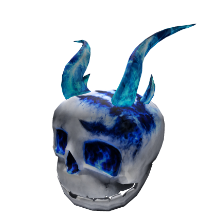 blue scorched Riddling Skull (blue horns)
