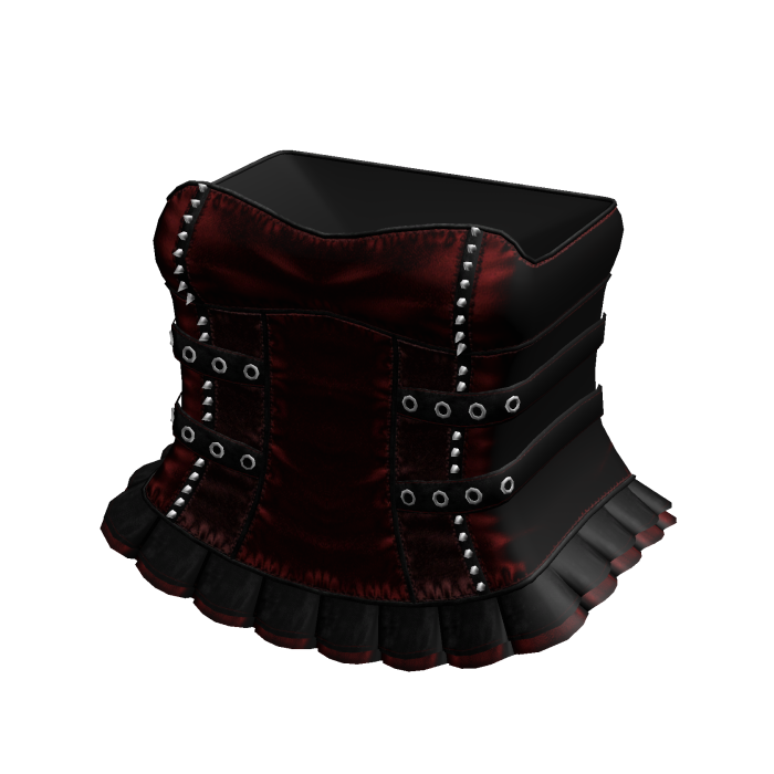 Gothic Emo Corset Dress in Red & Black