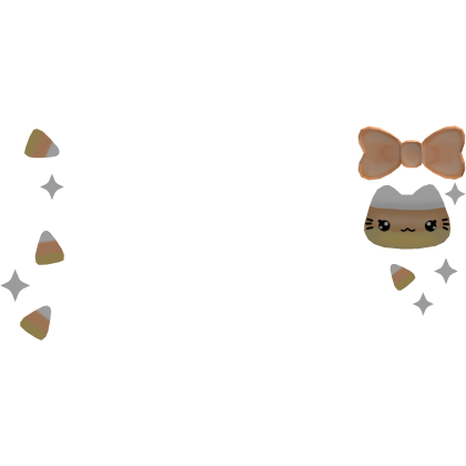 Cute Kawaii Halloween Candy Corn Cat Filter