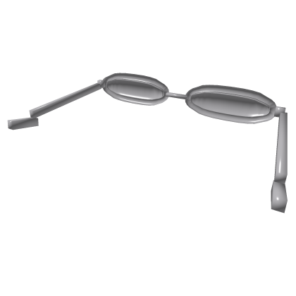 Chrome Y2K Slim Glasses