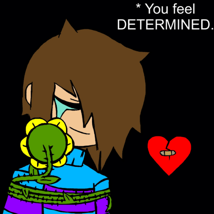 Frisk and Flowey (Chara's game) Roblox decal