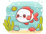 Fishie in the sea