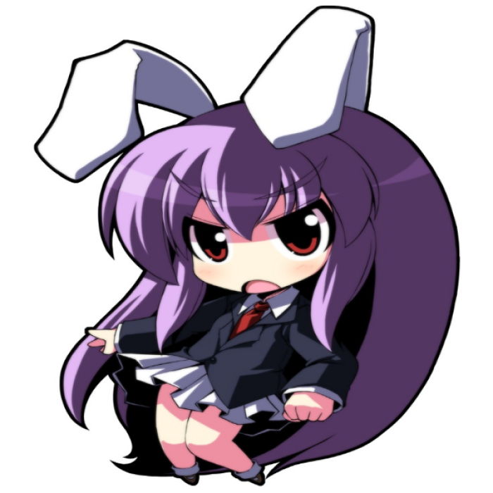 Purple cute bunny chibi girl Roblox decal