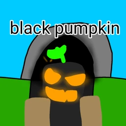 Black pumpkin icon