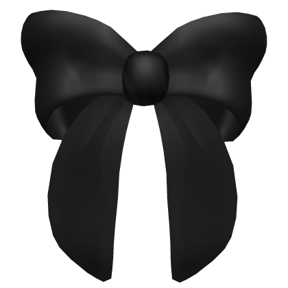 Decorous Glam Hair Bow in Black Roblox item