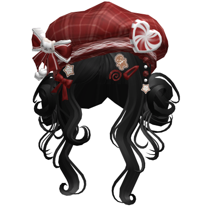 ♡ Christmas Swirly Wispy Buns (Black)