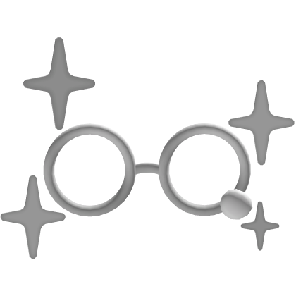 Cute grey glasses with sparkles