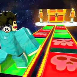 Squid game ! glass bridge