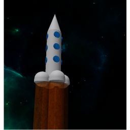 Ride a Rocket Ship to The Moon and the Space