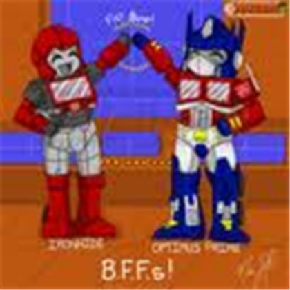 Chibi Optimus Prime and Ironhide Are Buddies? Roblox decal