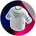 TJ Ringer Tee (White / Pop Blue)