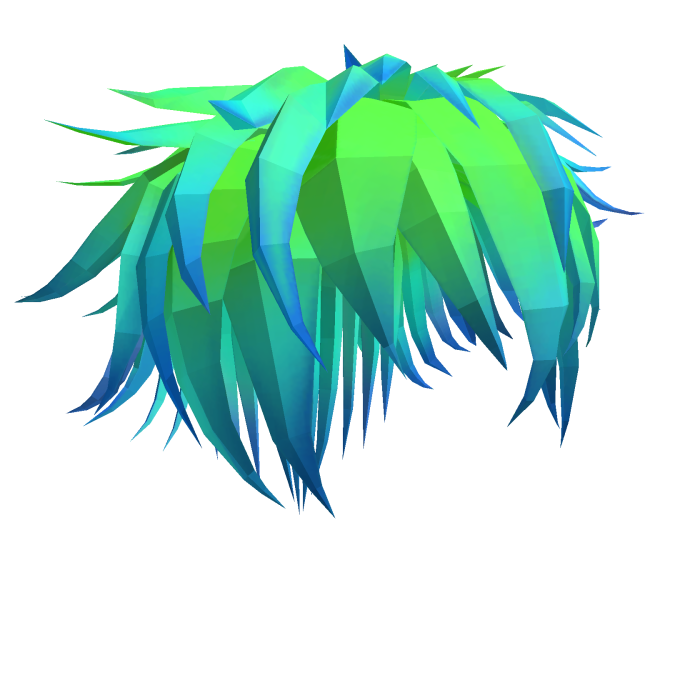 Layered Spikes Hair - Aero Gradient