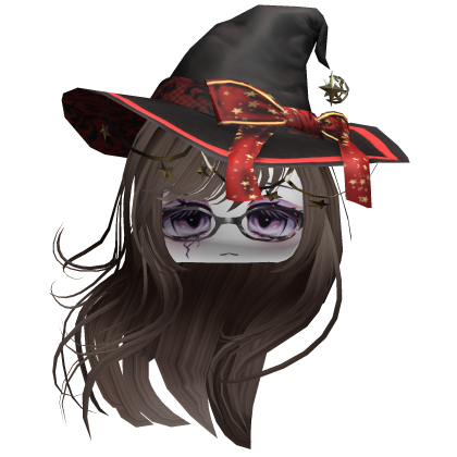 ♡ Halloween Witch Windy Hair (Brown) Roblox item