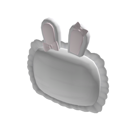 cute ruffled bunny pillow
