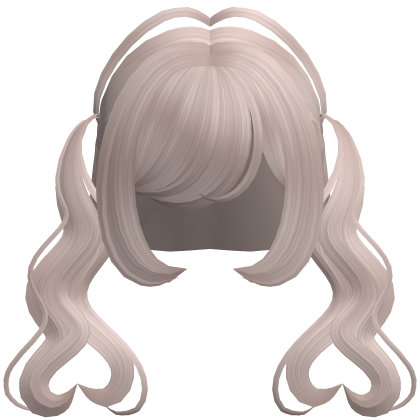 . ‿♡ pretty light brown heart pigtail hair ⊹ . ୨୧