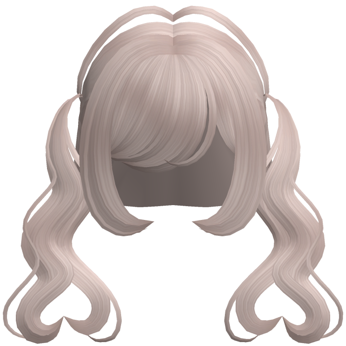 . ‿♡ pretty light brown heart pigtail hair ⊹ . ୨୧