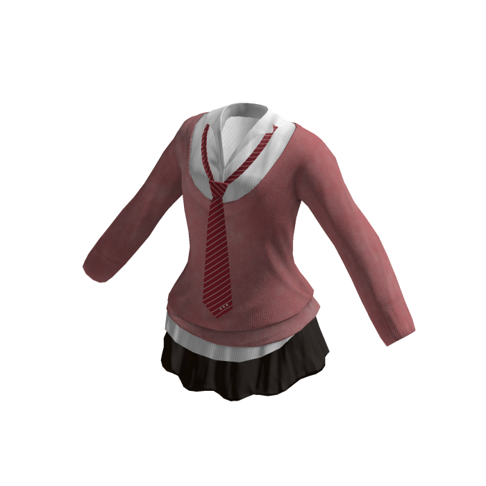 Preppy Tie Skirt (pink)