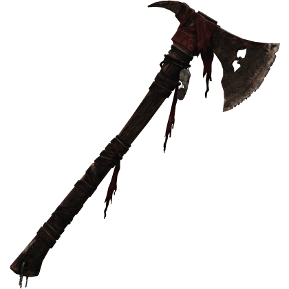 Red Bandage Dirty Grunge Scary Axe Halloween Front