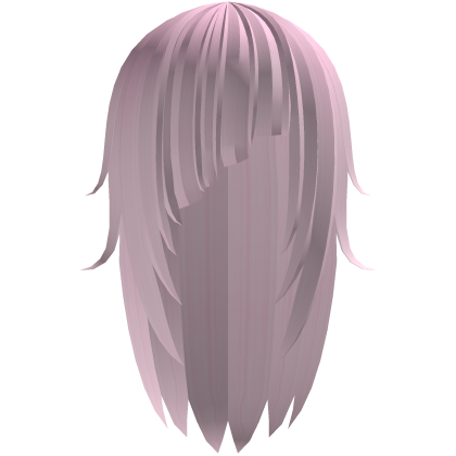 long messy moe emo hair with bangs ᨳ𐔌 pink 𐦯ᜊ Roblox item