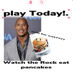 Watch The Rock Eat Pancakes Simulator