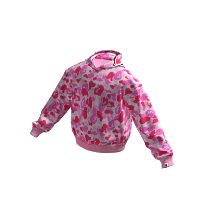 Pink Bape Shark Camo Hoodie thumbnail